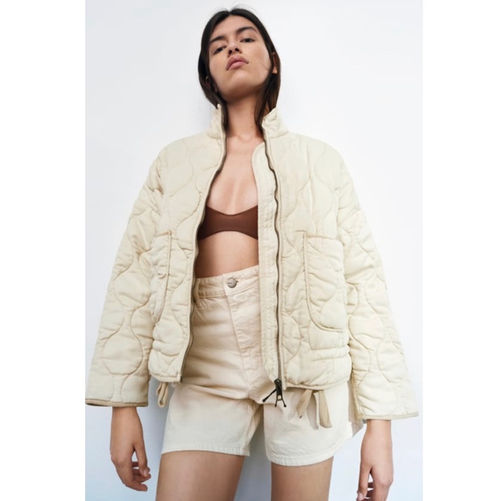 Zara quilted puffer size small